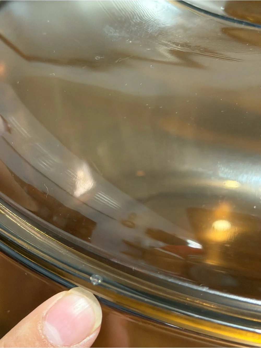 Vintage Corning Visions Amber 4.5L Dutch Oven